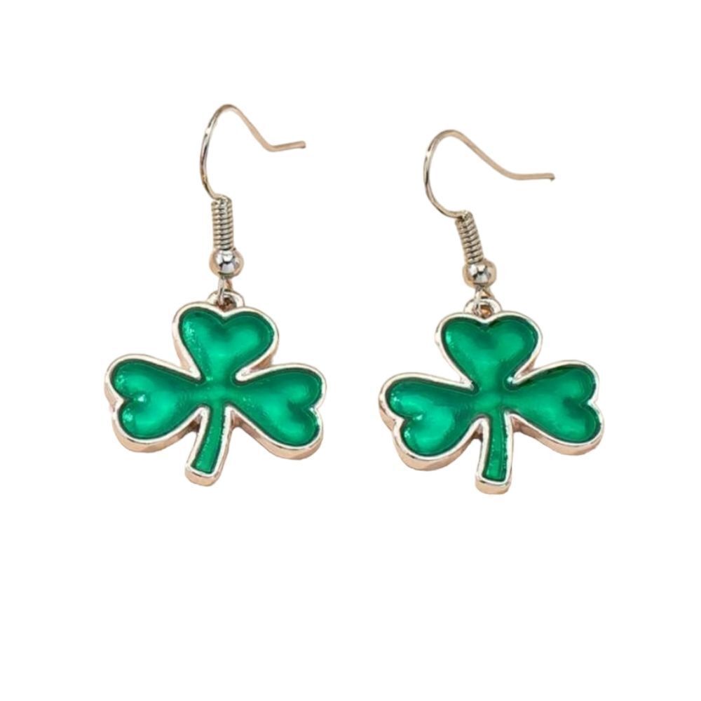 Four Leaf Clover ☘️ Drop Earrings